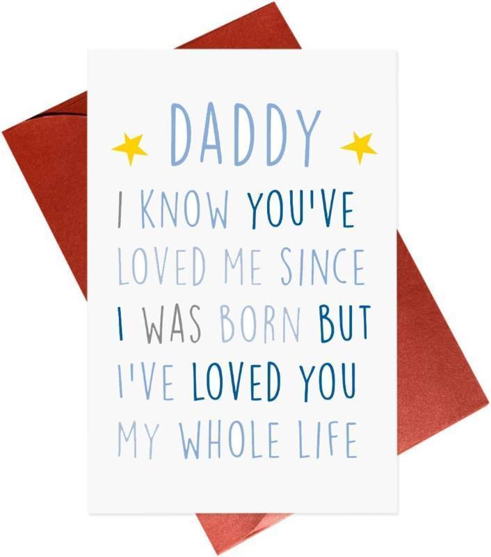 lot 68296 image: 8 x 5.3 Gonzey Birthday Card For Daddy,Fathers Day Card,New Dad Cute Birthday Cards