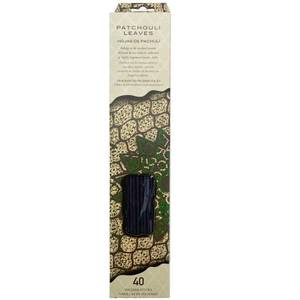 lot 97130 image: 40 Count Patchouli Leaves Incense Sticks Relaxing Aromatherapy Burn Time 20 Min