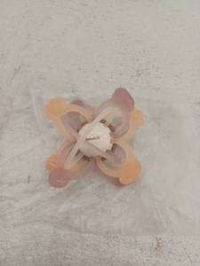 lot 12729 image: Banshili Silicone Baby Teether Rattle Ball Toy in Pink and Peach