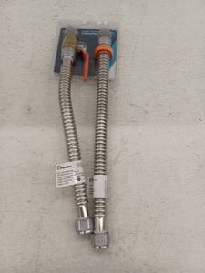 lot 12751 image: SharkBite Max 34in Water Heater Connection Kit w Ball Valve & 18in Flex Hoses