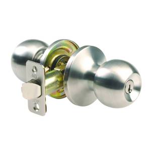 lot 12754 image: Ace Ball Entry Lockset Satin Stainless Steel Grade 3
