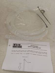 lot 12764 image: Metal-Fab Polyguard Drain Tube Hose Kit w Clamp & Cable Ties
