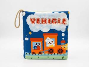 lot 12768 image: Vehicle Baby Toddler 3D Cloth Book, 2 Pack