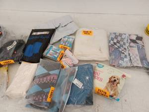 lot 12802 image: Assorted Lot Toothbrush Heads, Dog Shoes, Steering Wheel Covers, Apparel & More