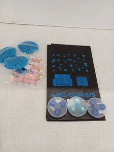 lot 12806 image: 3 Fidget Spinners, 3 Blue Fidget Toys, Stitch Birthday Decor & Wall Stickers