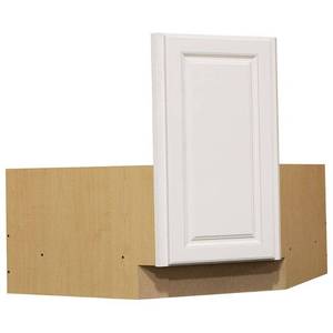 lot 12834 image: Hampton Bay 36in Corner Sink Base Kitchen Cabinet  Retail $109.60