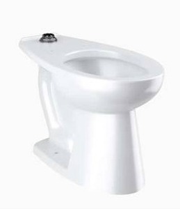 lot 12848 image: Sloan ST-2029 Vitreous China Floor-Mounted ADA Water Closet