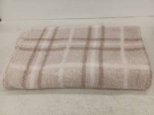 lot 12867 image: Plush Plaid Throw Blanket