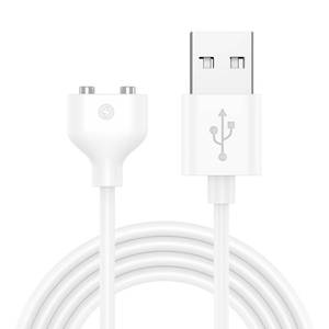 lot 2170 image: Vanjua 6mm Magnetic USB Cable DC Charger with 2 Pins Replacement Charging Cord for Massager Electric Toothbrush (White, 6MM) - Retail $6