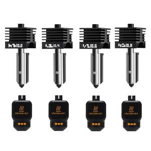 lot 2175 image: Sahvaim 4Pack 0.20.40.60.8MM H2 SeriesX2DP2S Hotend for Bambu Lab H2DH2SH2C ComboX2DP2S 3D Printer, High Temperature Quick Swap Hardened Steel Nozzle Replacement 3D Printer Extruder - Retail $27