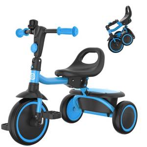 lot 2176 image: besrey Toddler Tricycle with Bell, for Ages 18 Months to 5 Years - Retail $64