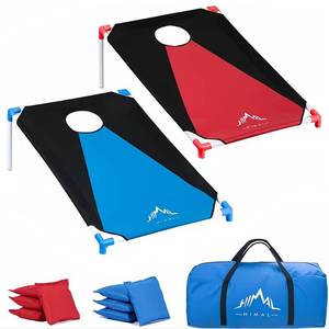 lot 2183 image: Himal Outdoors Portable Cornhole Board Set 3 x 2-feet - Retail $28