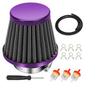 lot 2184 image: HIAORS 38mm Air Filter for GY6 49cc 50cc Taotao Moped Scooter, Fit VM22 PZ22 PD18J Carb, 4-Stroke 110cc 125cc SSR Coolster Apollo Kazuma Pit Dirt Bike Motorcycle Mini ATV Quad 4 Wheeler Go kart Purple - Retail $9