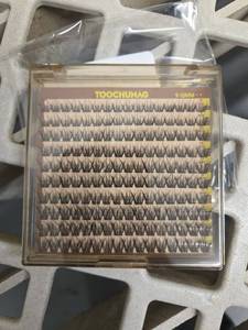 lot 2233 image: Spiky Manga Lash Clusters 9-12mm Anime Eyelash Clusters Cluster Eyelash Extensions Fairy Eyelashes Cluster with Bottom Individual Lashes 80D100D Volume DIY Lash Extension by TOOCHUNAG - Retail $10