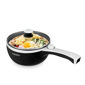 lot 2239 image: Dezin Hot Pot Electric, 1.5L Non-Stick Portable Electric Pot, Dual Power - Retail $35