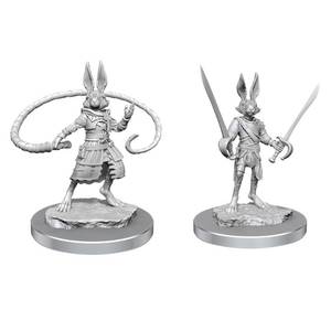 lot 2249 image: D&D Nolzurs Marvelous Miniatures Harengon Rogues - Retail $11