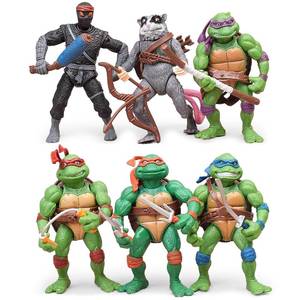 lot 2270 image: OBXAVV 4.7 Turtles Action Figures 6PCS Figure Bundle Toys Collection Birthday for Kids - Retail $27