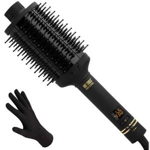 lot 2287 image: Hot Tools Pro Artist Heated Hair Styling Oval Brush, BlackGold - Retail $58