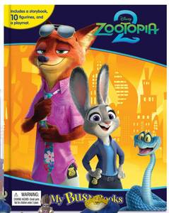 lot 2295 image: BOOK ONLY, NO FIGURES Disney Zootopia 2 My Busy Books - Storybook - Retail $14