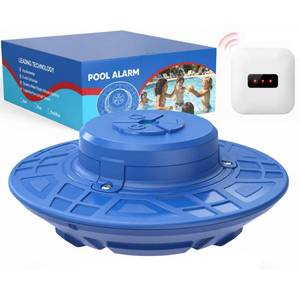 lot 2327 image: Pool Alarm for Inground & Above Ground Pools, Adjustable Sensitivity Water Detection Alarm up to 20x40ft, 110dB Loud Alert, for Kids, Pets & Accidental Entry, Weatherproof UV & Corrosion Resistant - Retail $48