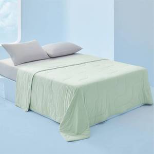 lot 2362 image: GREY, NOT GREEN Bedsure Cooling Blankets for Hot Sleepers, Full Size, Grey, 80x90 - Retail $0