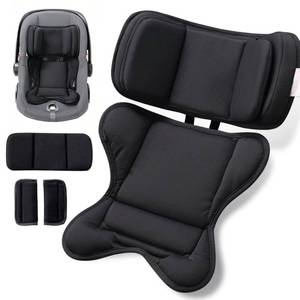 lot 2367 image: TinlyFinly Infant Car seat Insert, for Preemie Newborn Infant, Black - Retail $29