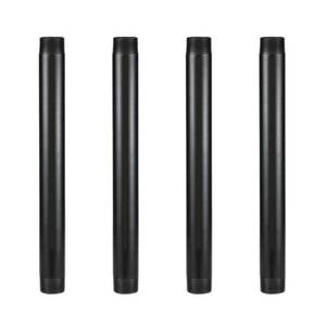 lot 2382 image: GeilSpace 1 � 12 Pre-Cut Black Metal Pipe, Industrial Steel Fits Standard One Inch Black Threaded Pipes and Fittings - Vintage DIY Industrial Shelving (1 � 12) - Retail $26
