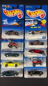 lot 23 image: Hot Wheels Mattel Die-Cast Metal Cars Lot of 10