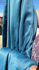 lot 27 image: 4) High Quality Smooth Finish Teal Curtain Panels 37 by 84