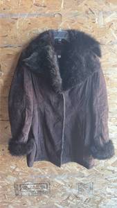 lot 229 image: Leather & Faux Fur Winter Coat