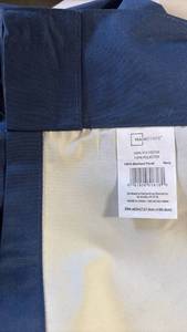 lot 116 image: (2) Mainstays 100% Blackout Curtain Panels 50in x 63in Navy