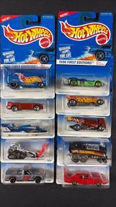 lot 129 image: 10) Hot Wheels Mattel Diecast Cars in Original Blister Packs