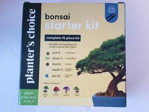 lot 305 image: Planters Choice Bonsai Starter Kit 15 Piece Complete Set