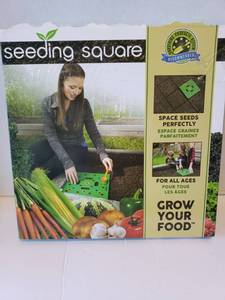lot 307 image: Seeding Square Gardening Tool with Planting Guide and Instructions
