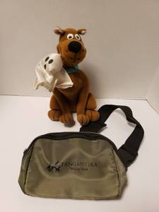 lot 313 image: Scooby-Doo Plush Toy with Ghost  Tanganyika Wildlife Park Fanny Pack