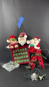 lot 165 image: Christmas Countdown Calendar with Elf and Santa Bundle
