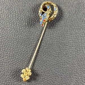 lot 178 image: Hot Find Vintage Arthur Pepper Snake Stick Pin $$$ online