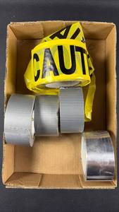 lot 407 image: Airtech Duct Tape and Fabric Duck Tape Caution Tape