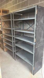lot 501 image: (2) Industrial Metal Storage Shelving