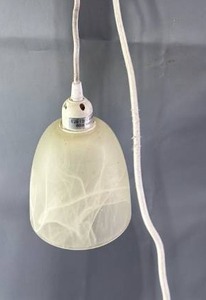lot 521 image: Working Pendant Light Fixture E26 Socket 120V 60W Max