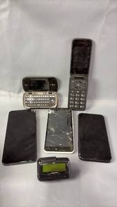lot 530 image: Mixed Lot of 6 Phones and Pager incl LG, TCL, Vortex, iPhone, Apollo