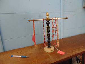 lot 3020 image: Necklace Holder with Necklaces