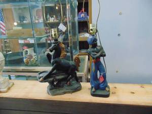 lot 3027 image: Pair of Ceramic Lamps