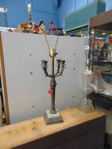 lot 3078 image: Candleabra - Table lamp