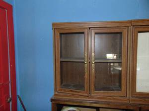 lot 3091 image: Pair of Glass Fronted Cabinets