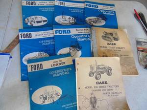 lot 3987 image: Ford and Case manuals