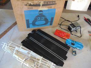 lot 3993 image: Strombecker slot car set