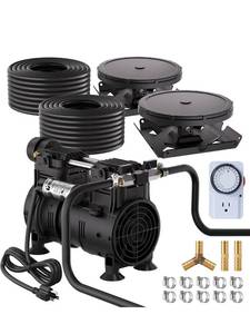 PAS20 Pond & Lake Aeration System for Up to 3 Acre, 3/4 HP Compressor + Two 100' Weighted Tubing + 2 Diffusers - Retail: $649