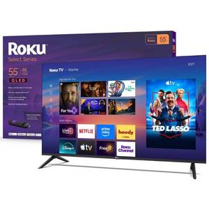 Roku 55" Select Series 4K QLED HDR Smart Roku TV with Voice Remote - Retail: $299