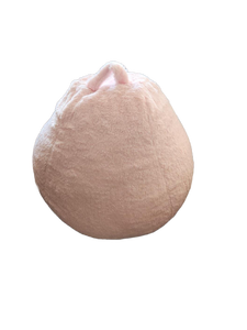 lot 9692 image: Pink Plush Bean Bag Chair - Retail $0